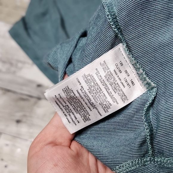 Mountain hardwear rolled sleeve muscle tank shirt split back green - Picture 8 of 8